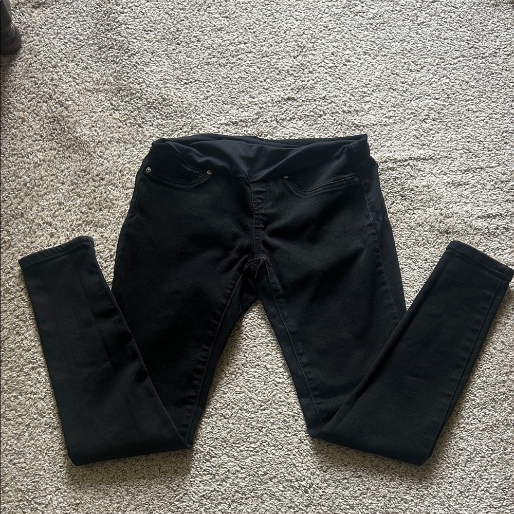 Elegant Black Skinny Maternity‎ Jeans for Women